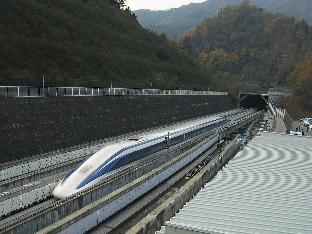 Maglev Train side view